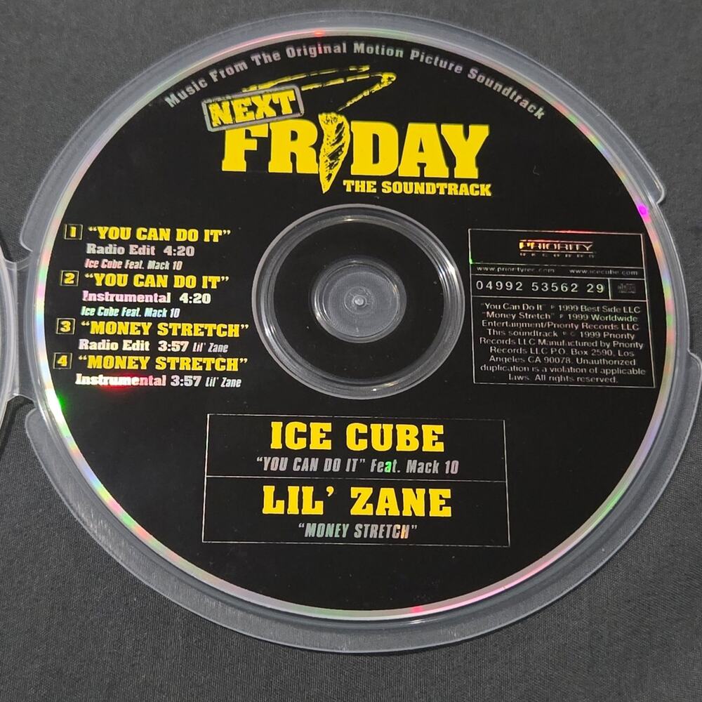 Vtg 1999 Next Friday Ice Cube You Can Do It Maxi Single CD Rap Hip Hop